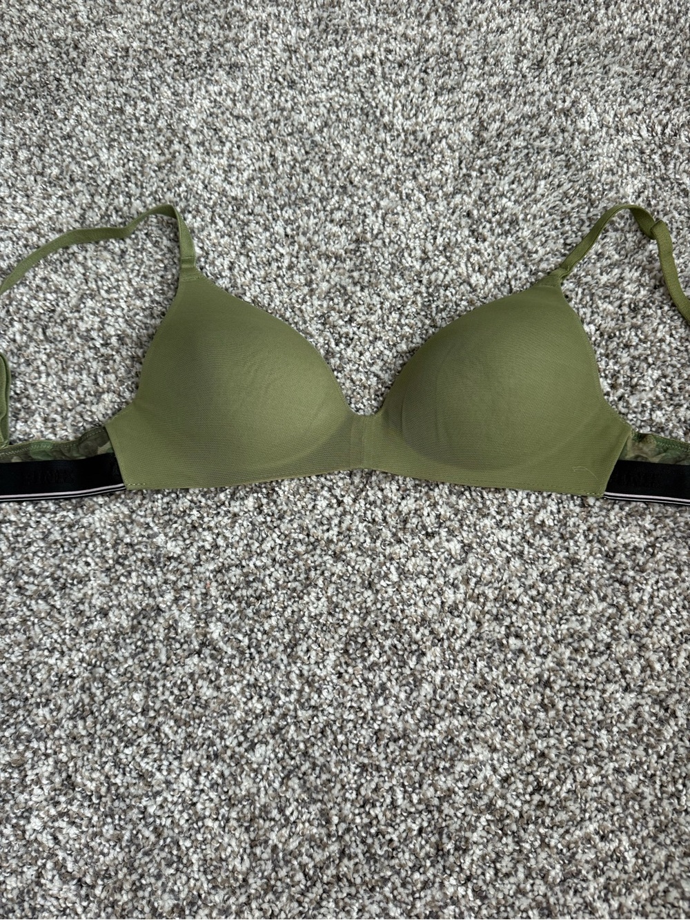 PINK Victoria's Secret Olive Green T-Shirt Bra